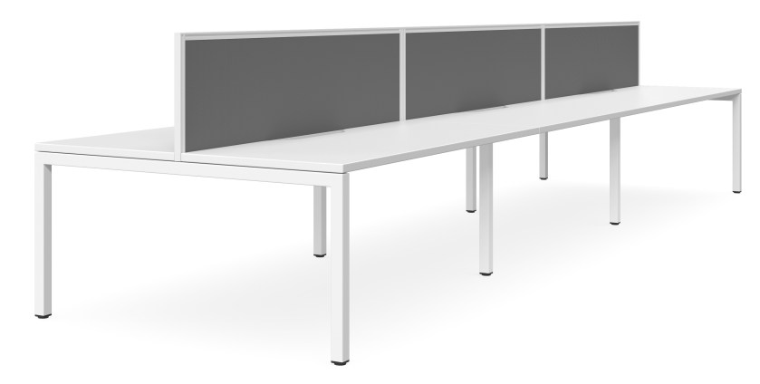 Plaza Tek 6 Person Back to Back Workstation